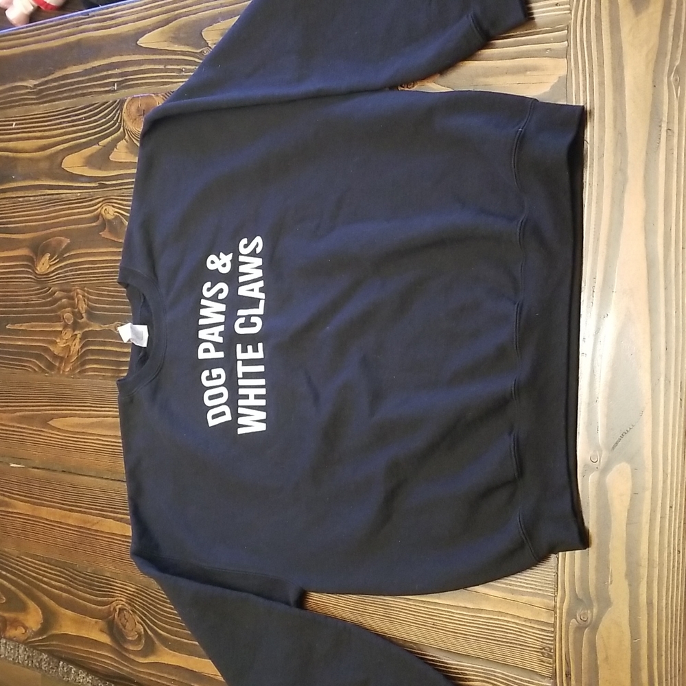 Novelty sweatshirt.